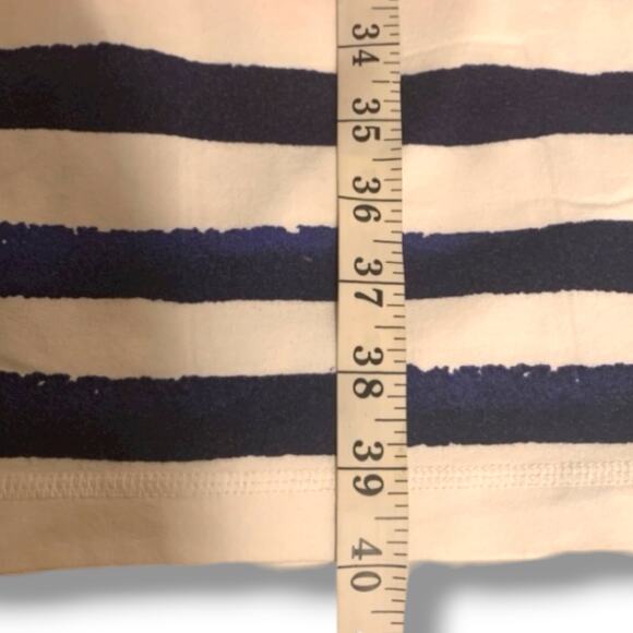 Talbots Dress Women's MP Midi-Length Casual Painterly Stripe Poolside Knit - Picture 7 of 7